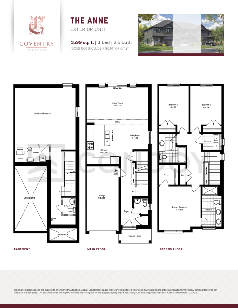 Conventry Of Stratford The Anne FloorPlan