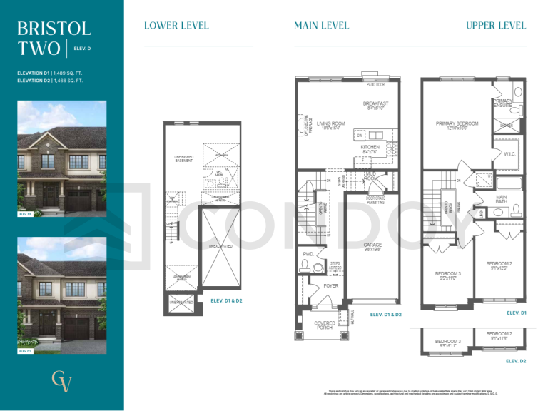 Georgina View Homes Bristol 2 Floor Plan
