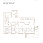 South Forest Hill Residences | Dunvegan 1079 | 1079 SQF | 2B 3 South Forest Hill Residences | Dunvegan 1079 | 1079 SQF | 2B South Forest Hill Residences Dunvegan 1079 Floor plan