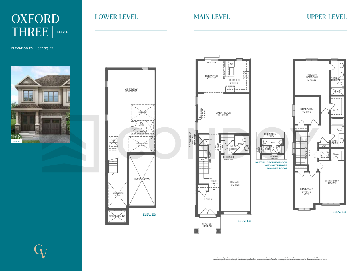 Georgina View Homes OXFORD 3 Floor Plan