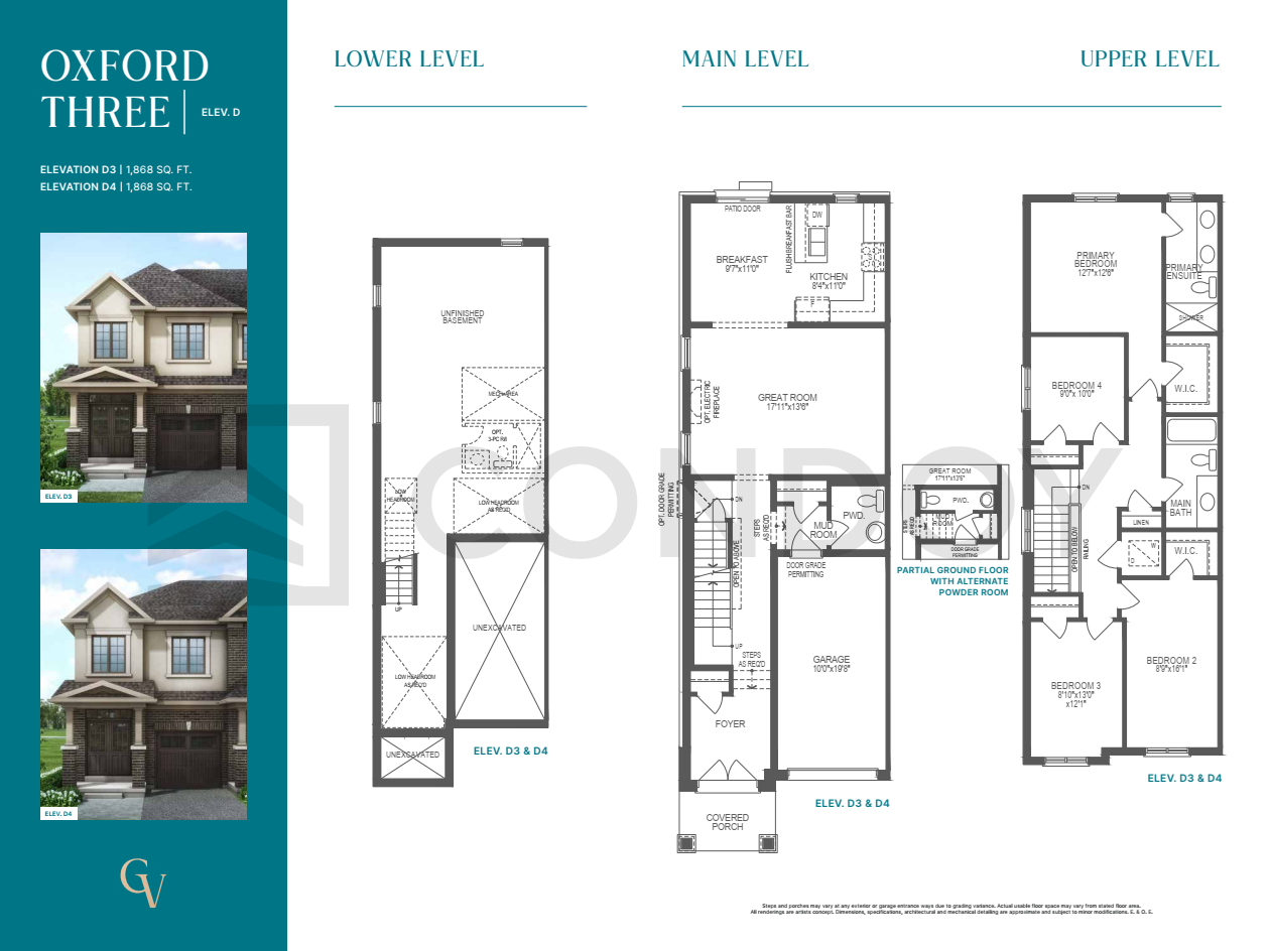 Georgina View Homes OXFORD 3 Floor Plan