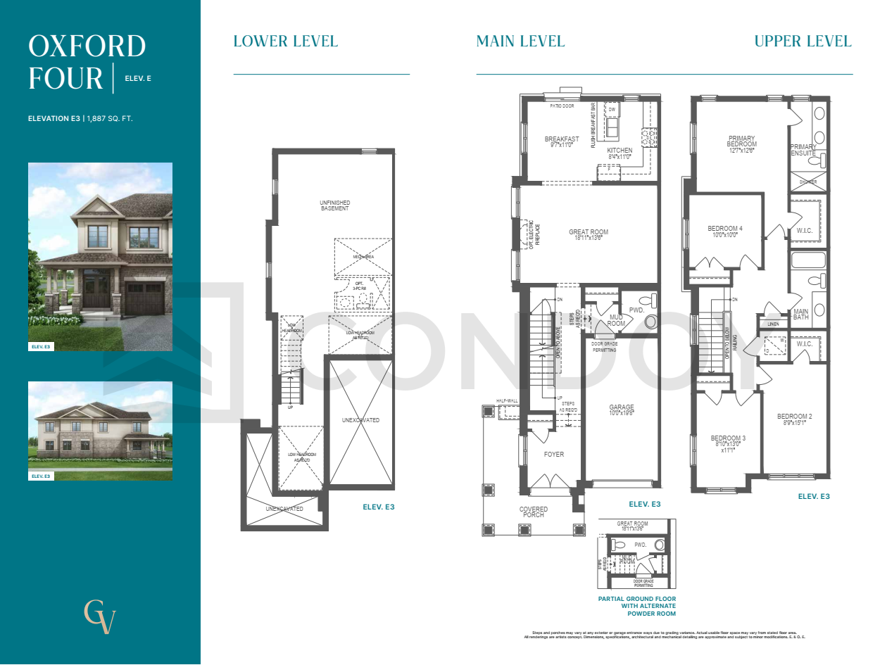 Georgina View Homes OXFORD 4 Floor Plan