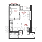 1B_E 17 1B_E Junction Point Condos 1B_E Model Floor plan