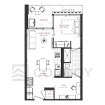 Junction Point Condos 1D_R Model Floor plan