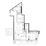 Junction Point Condos 2B_I Model Floor plan