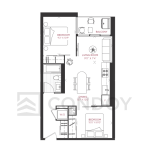 Junction Point Condos 2B_M Model Floor plan