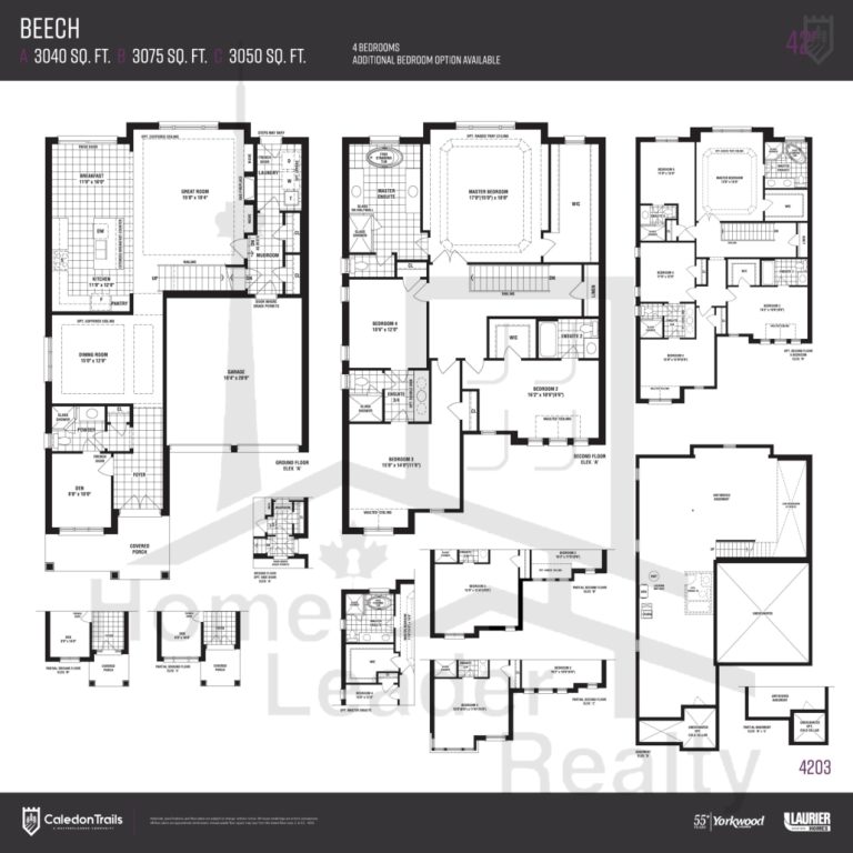 Caledon Trails Beech Floor Plan