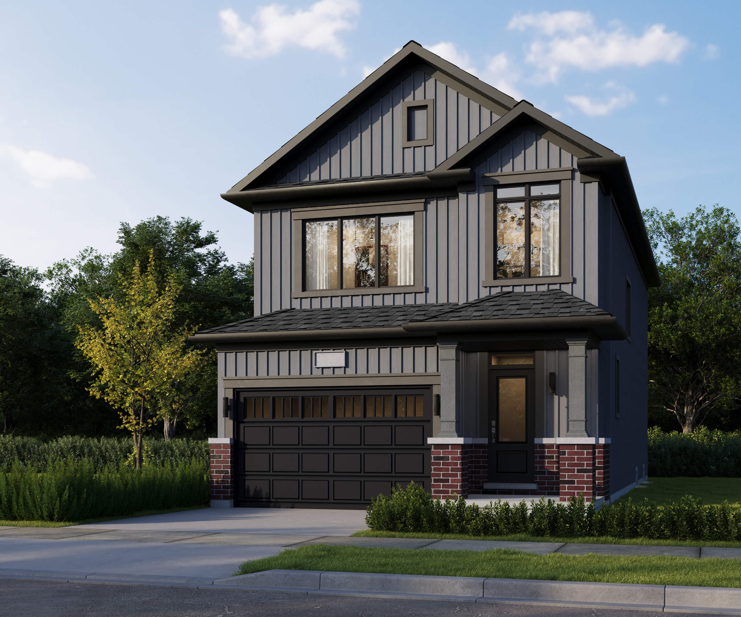 Brightside Towns at water's edge