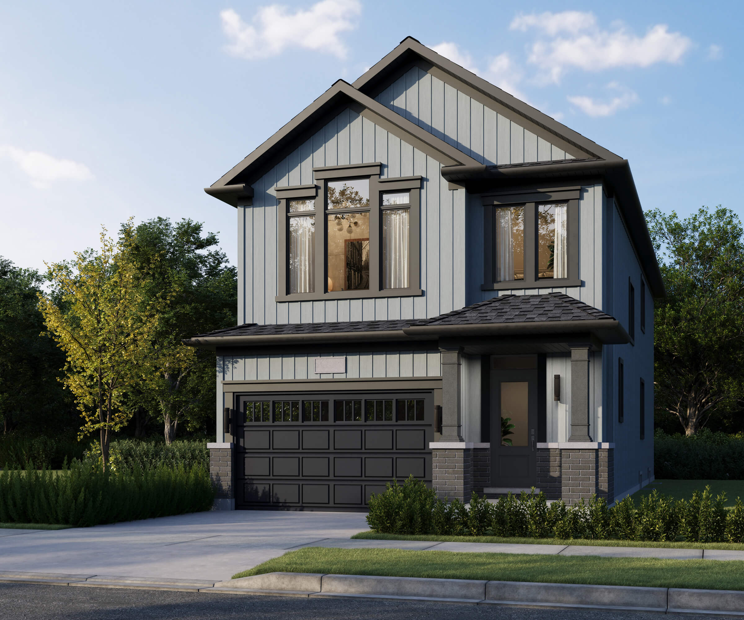 Brightside Towns at water's edge