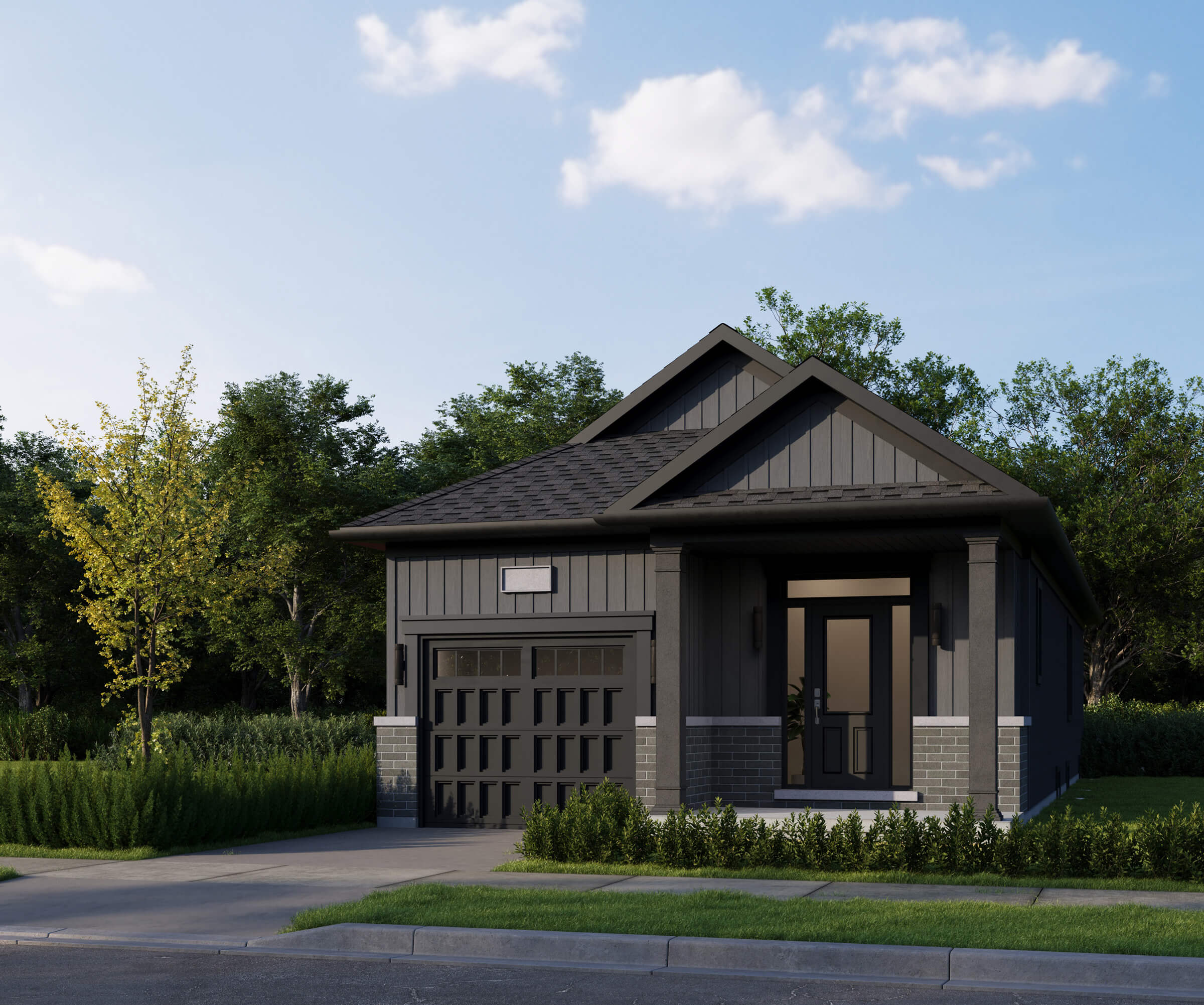 Brightside Towns at water's edge