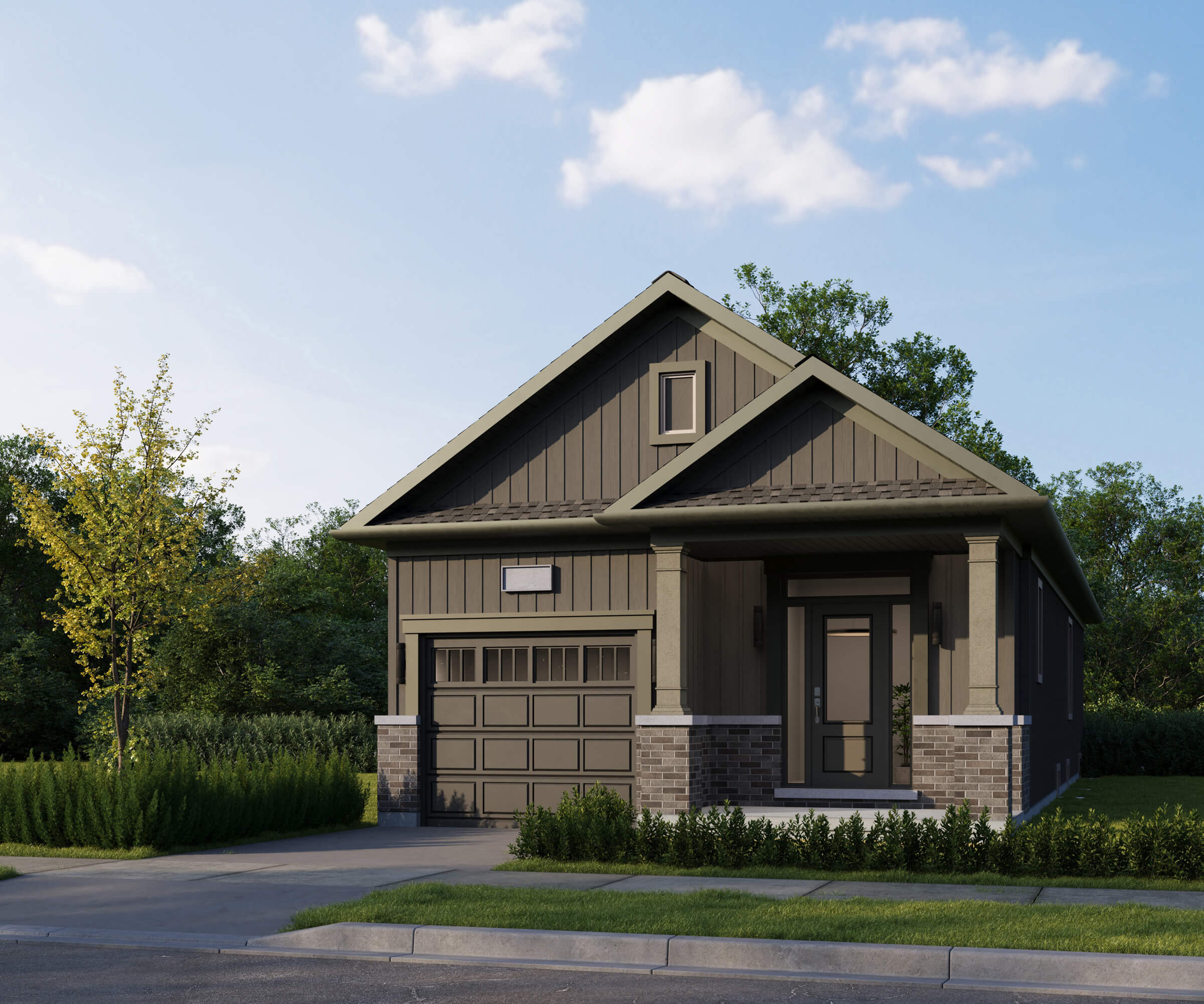 Brightside Towns at water's edge