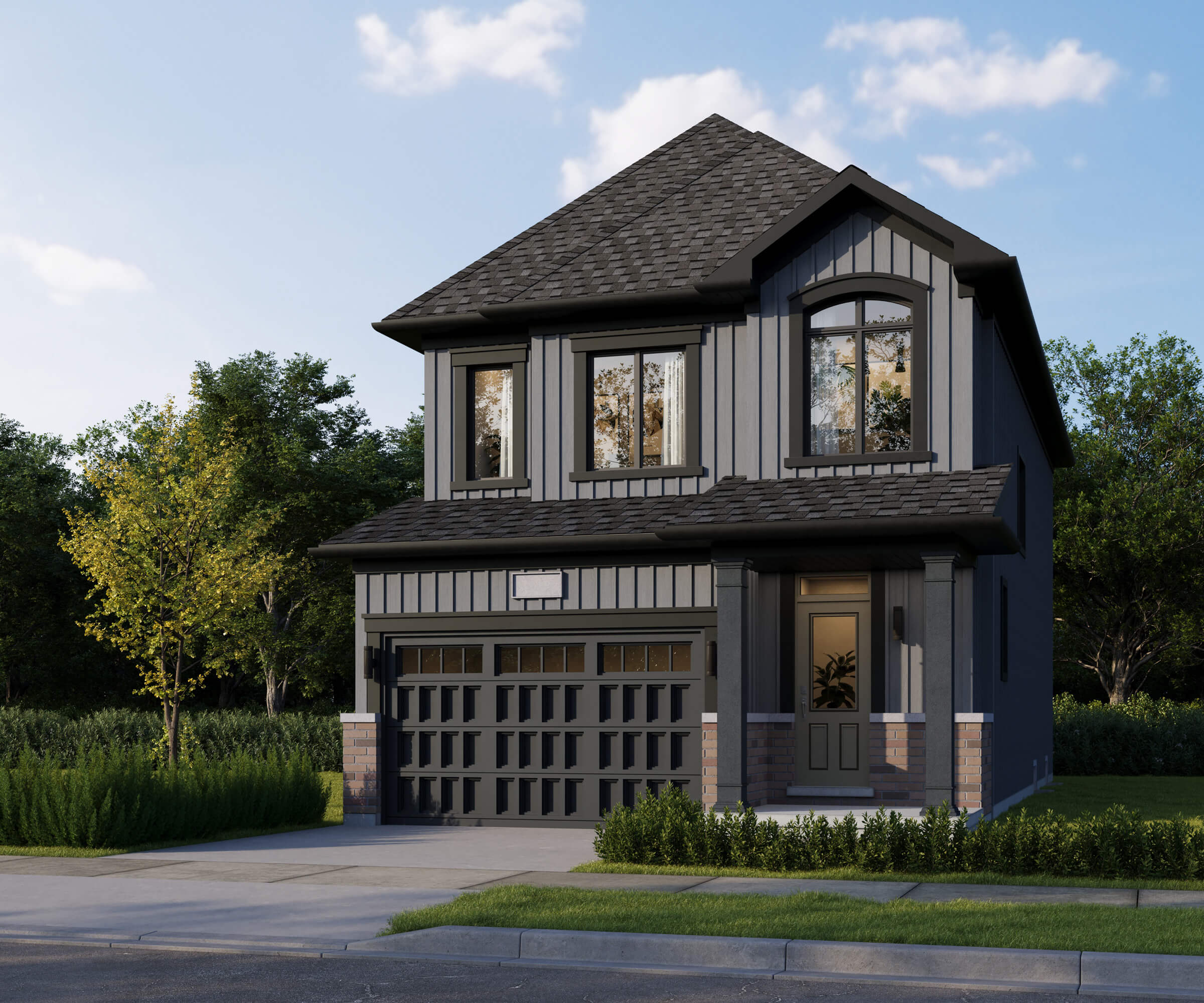 Brightside Towns at water's edge