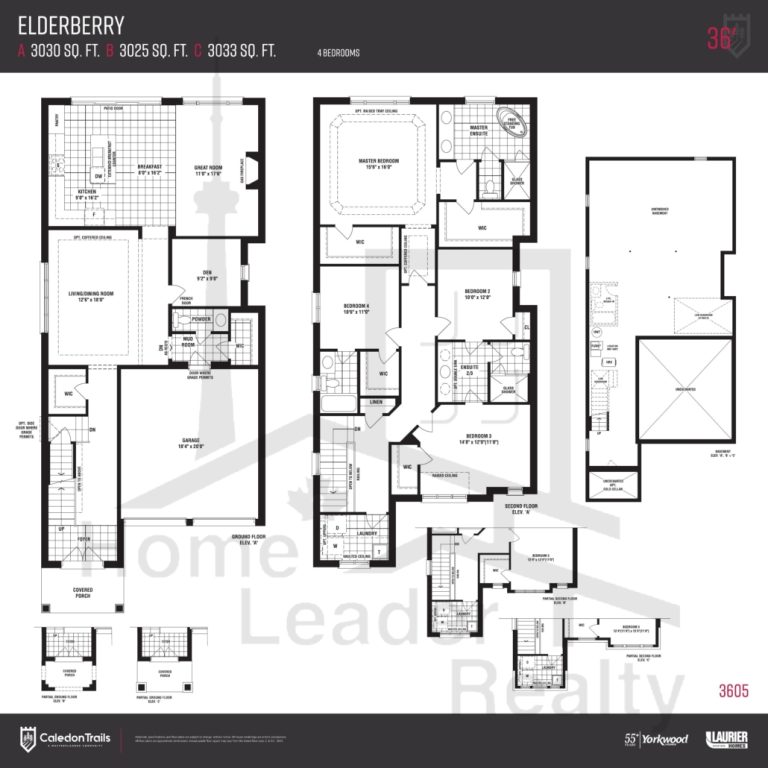 Caledon Trails Elderberry Floor Plan