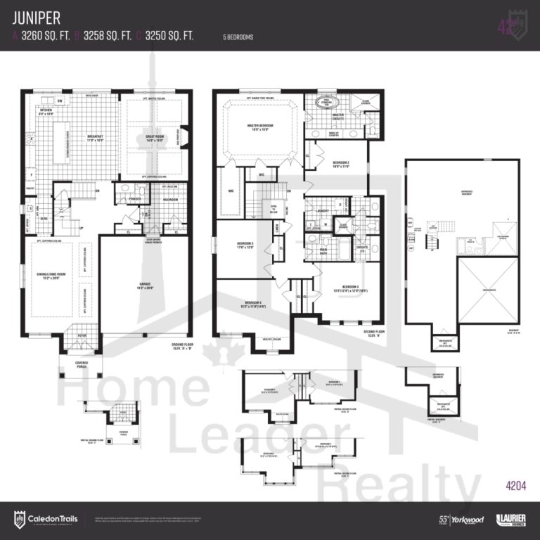 Caledon Trails Juniper Floor Plan