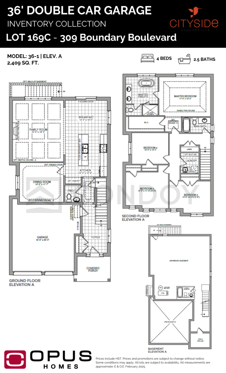 Cityside Towns Model 36-1 Floor Plan