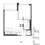 The Post Condos | A555 | 555 SQF | 1B 30 The Post Condos | A555 | 555 SQF | 1B The Post Condos A555 floorplan
