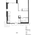 The Post Condos | B591 | 591 SQF | 1.5B 33 The Post Condos | B591 | 591 SQF | 1.5B The Post Condos B591 floorplan