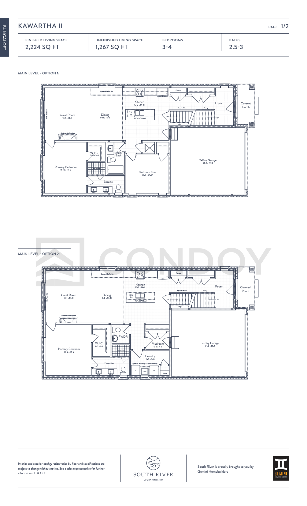 South River KAWARTHA II Floor Plan