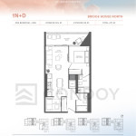 Bridge House at Brightwater Condos-(1N+D) floorplan