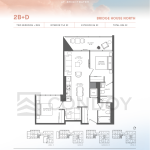 Bridge House at Brightwater Condos-(2B+D) floorplan
