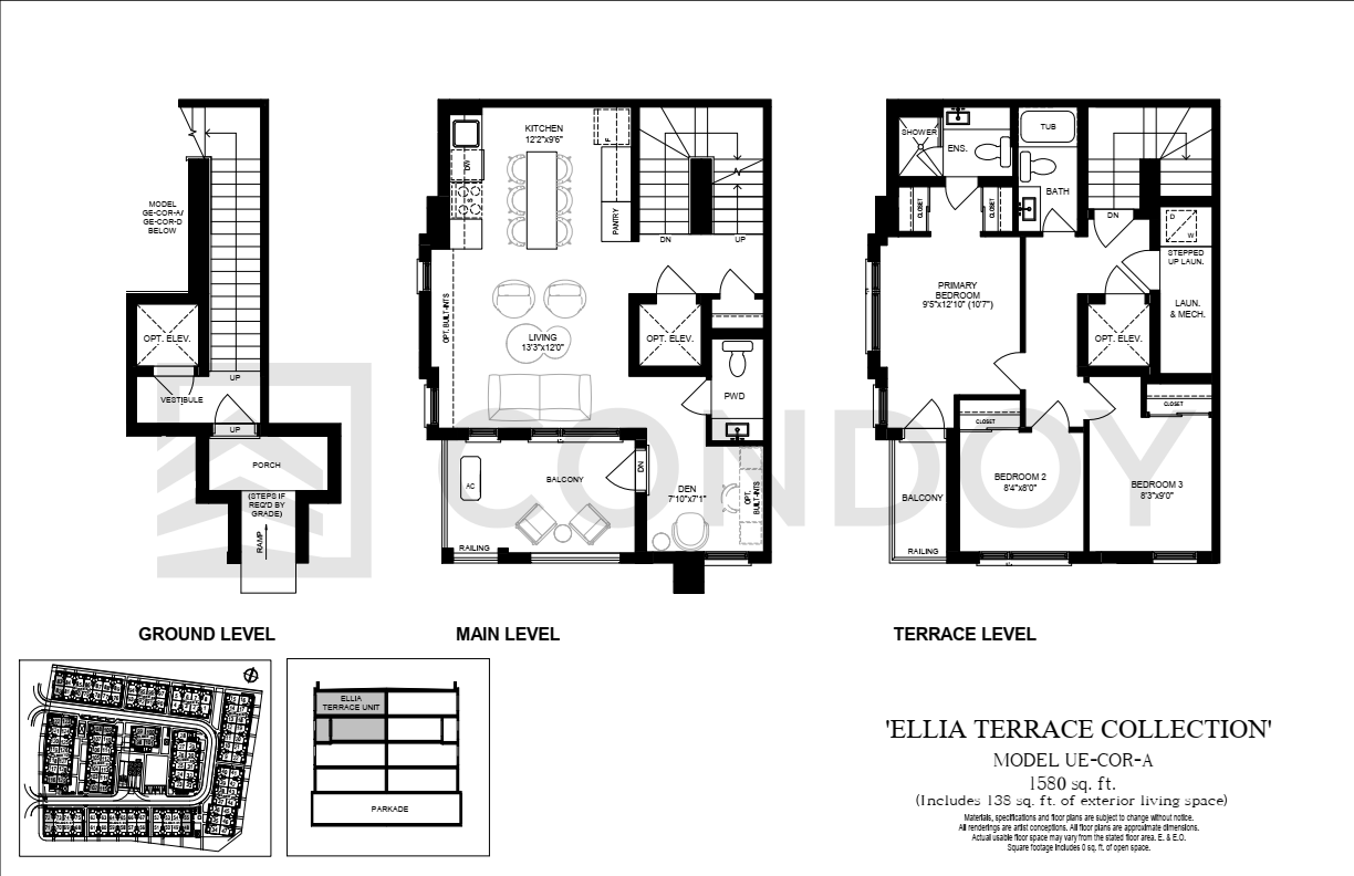 Ellia at Unity TERRACE INT Floor Plan