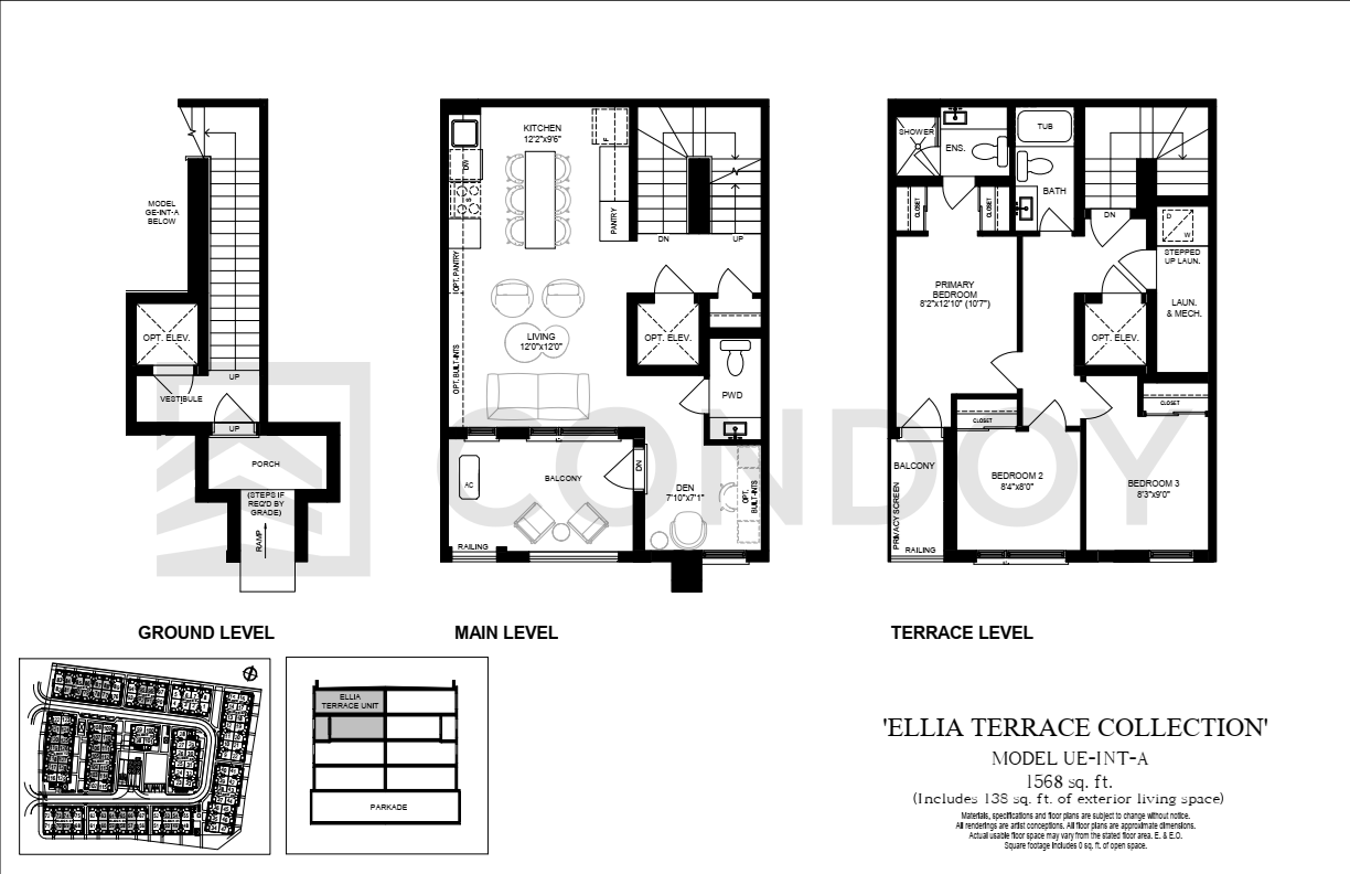 Ellia at Unity TERRACE INT Floor Plan