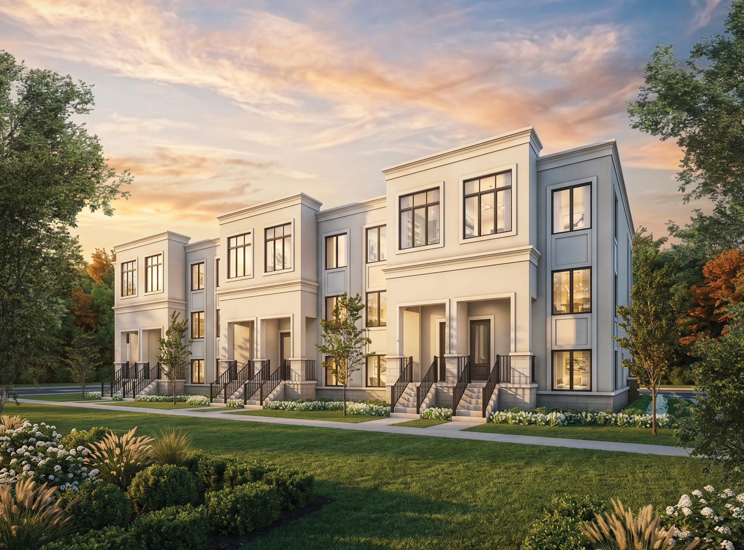 Rendering scaled AVELLA Townhomes