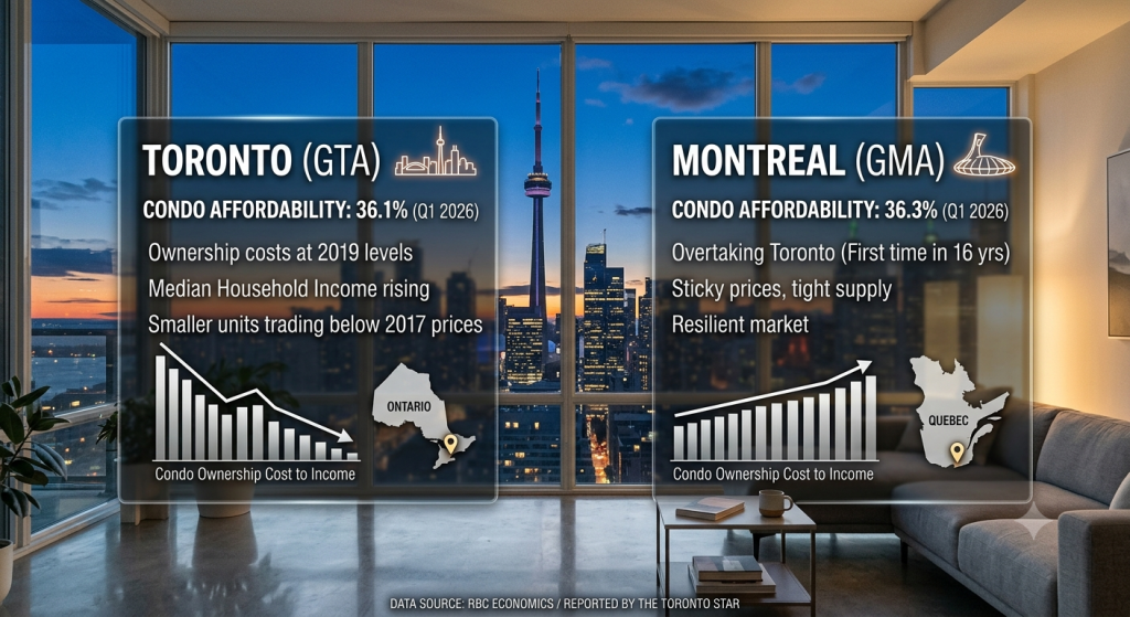 The Real Estate Flip: Why Toronto Condos Are Suddenly Overtaking Montreal on Affordability 1 The Real Estate Flip: Why Toronto Condos Are Suddenly Overtaking Montreal on Affordability 2 The Real Estate Flip: Why Toronto Condos Are Suddenly Overtaking Montreal on Affordability