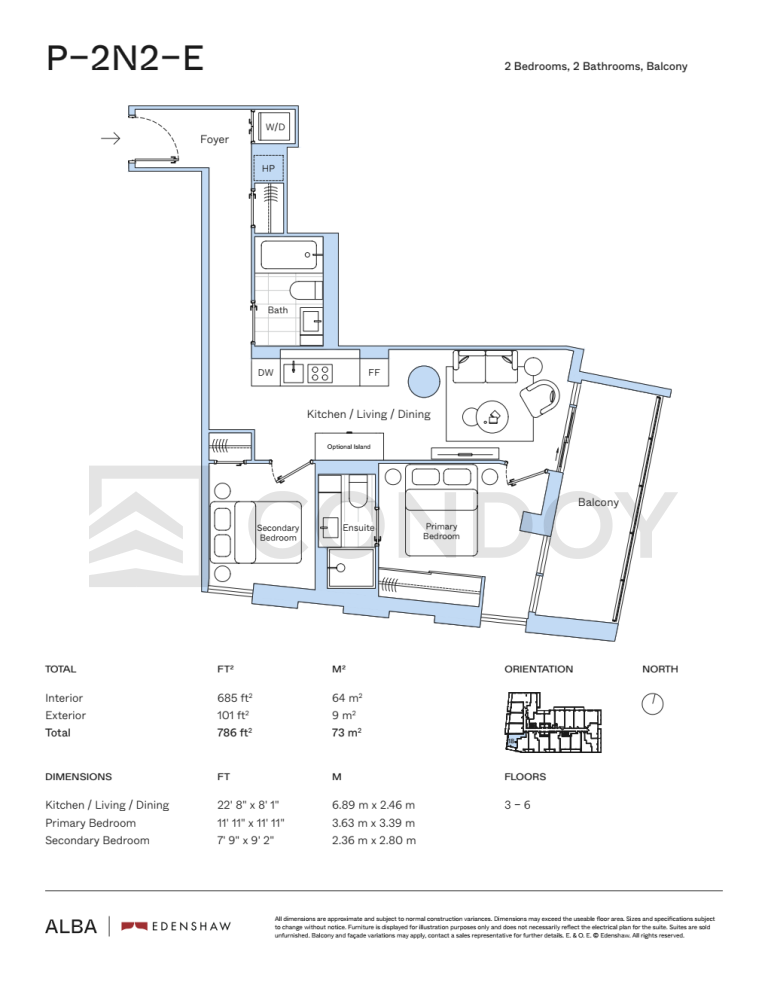 Alba-Condos P-2N2-E-Floorplan