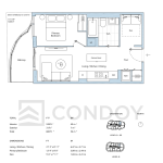 Alba-Condos T-1D1-C-Floorplan