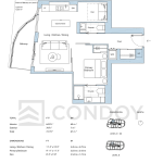 Alba-Condos T-1D1-D-Floorplan