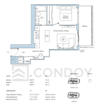 Alba-Condos T-1W1-A Floorplan