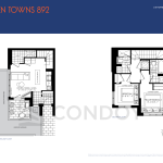 892 Westshore at Long Branch Towns | The Garden Towns 892 | 892 SQF | 2B
