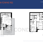 952 Westshore at Long Branch Towns | The Garden Towns 952 | 952 SQF | 2B