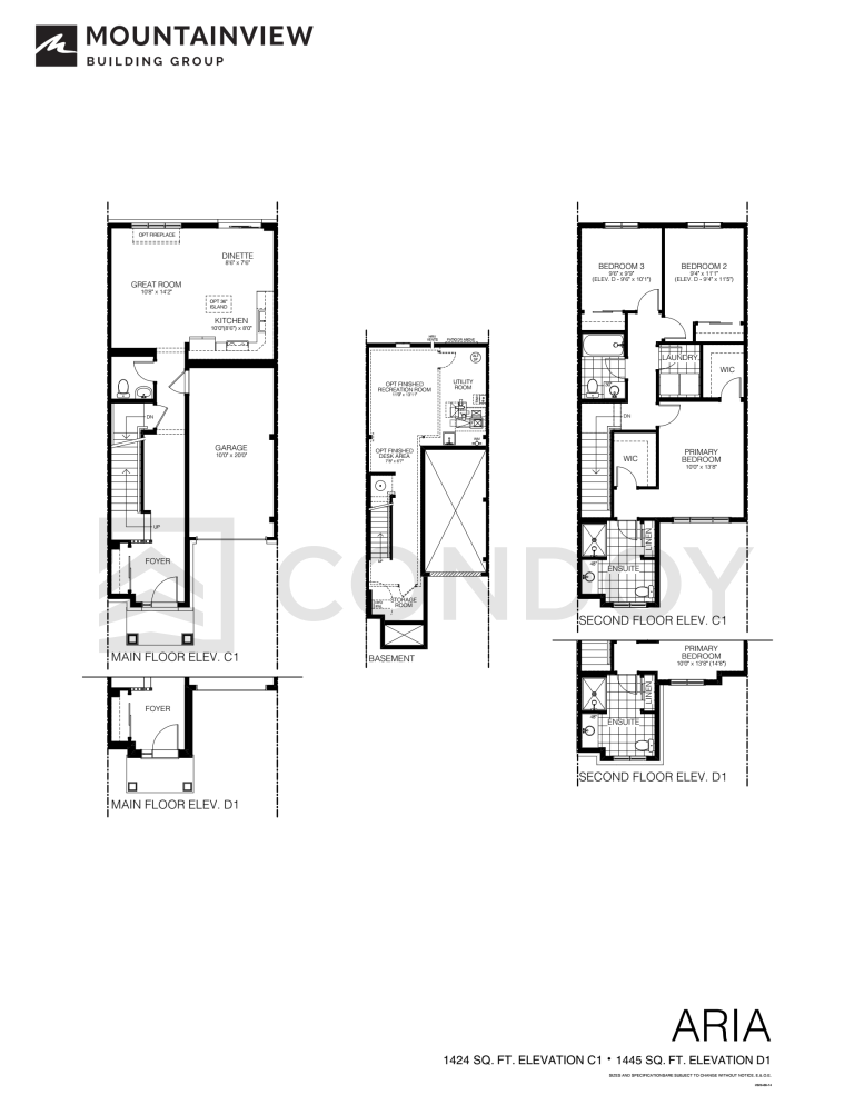 Aria Spears Gardens | Aria | 1425 SQF | 3B