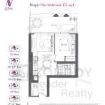 Bisque Artists Alley Condos | Bisque | 473 SQF | 1B