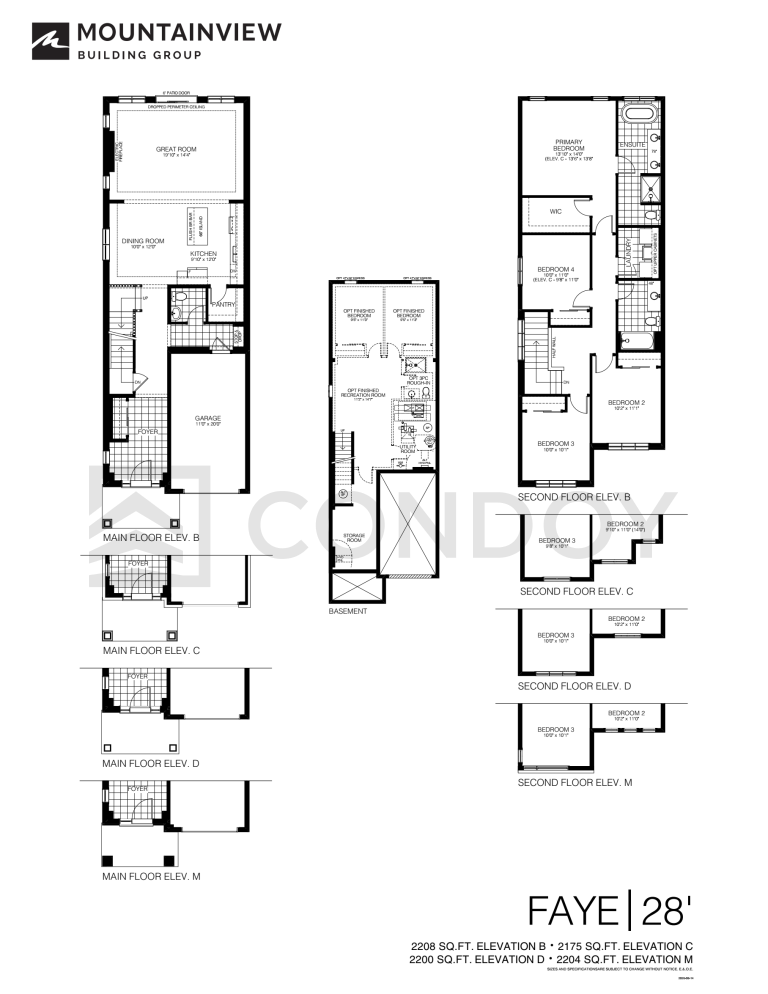 Faye Spears Gardens | Faye | 2175 - 2208 SQF | 4B
