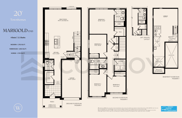 Marigold End Wellwood Homes | Marigold End | 1692 - 1703 SQF | 4B