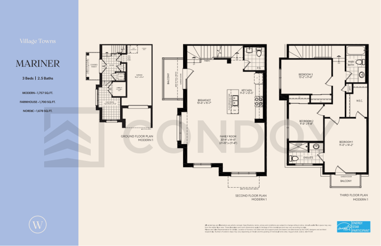 Mariner Corner Wellwood Homes | Mariner Corner | 1678 - 1757 SQF | 3B