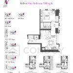 Saffron L Artists Alley Condos | Saffron L | 558 SQF | 1B