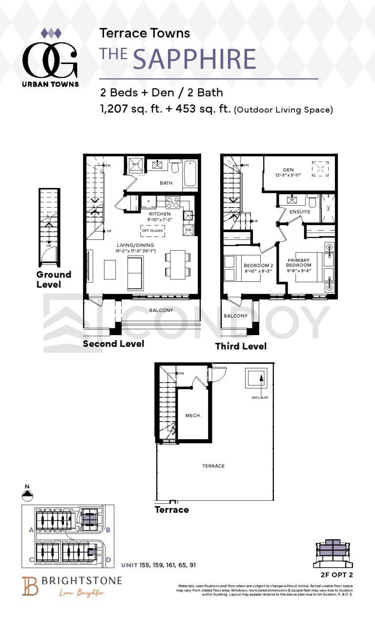 The Sapphire 2 OG Urban Towns | The Sapphire | 1207 SQF | 2B