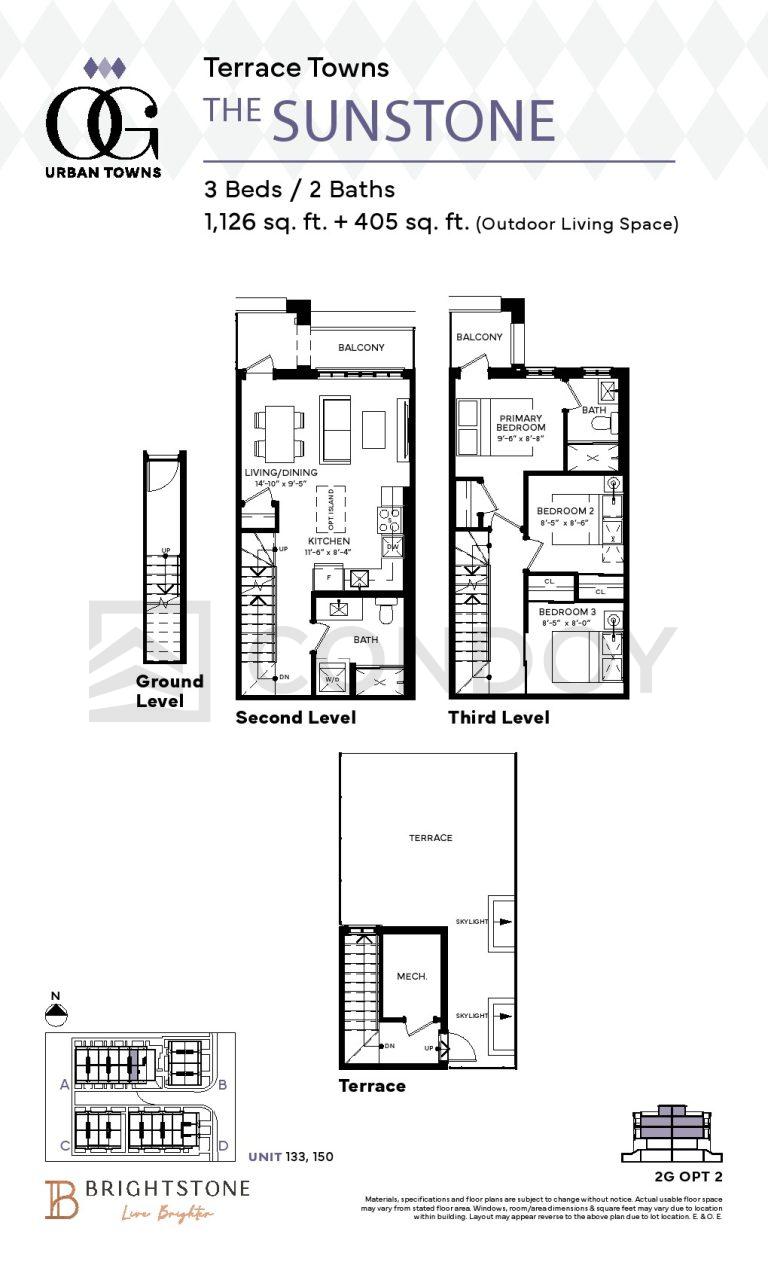 The Sunstone 2 OG Urban Towns | The Sunstone | 1126 SQF | 2B