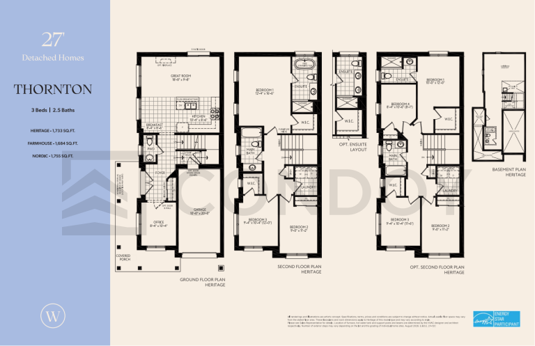 Thornton Corner Wellwood Homes | Thornton Corner | 1684 - 1755 SQF | 4B
