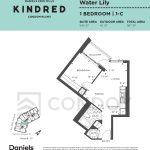 Water Lily Kindred Condos | WATER LILY | 545 SQF | 1B