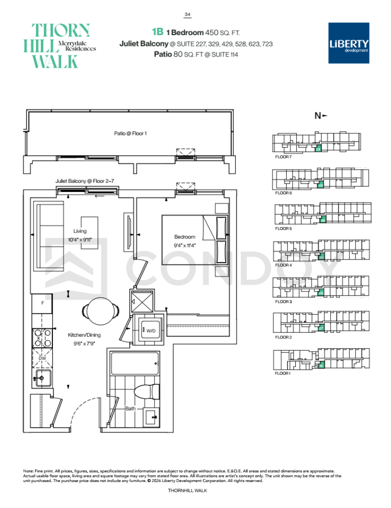 Merrydale Residences 1B floorplan