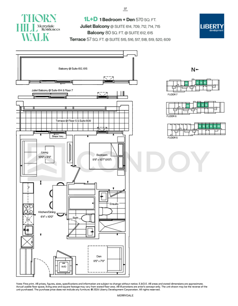 Merrydale Residences 1L+D floorplan
