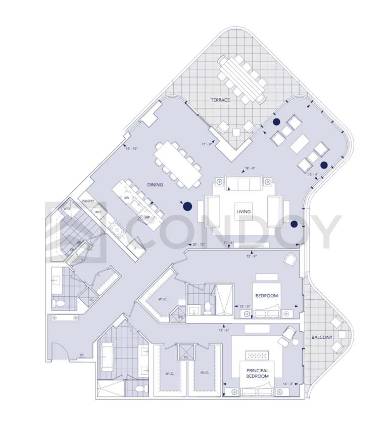 Aqualuna-Condos-Model-Suite 822-floorplan