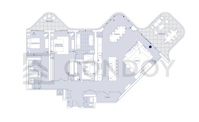 Aqualuna-Condos-Model-Suite LPH03-floorplan
