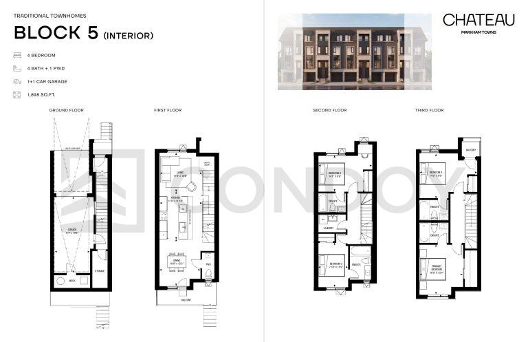 Chateau Markham Towns traditional-interior Floor Plan