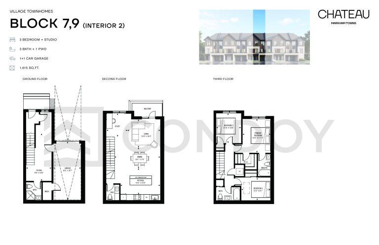 Chateau Markham Towns village-interior Floor Plan